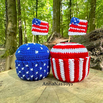 Cupcakes for US Independence Day