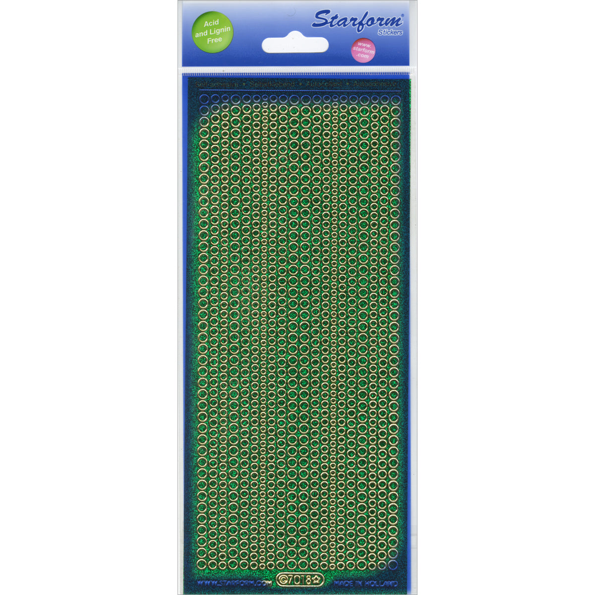 Elizabeth Craft Designs Elizabeth Craft Glitter Dots Assorti Peel-Off Stickers - Green