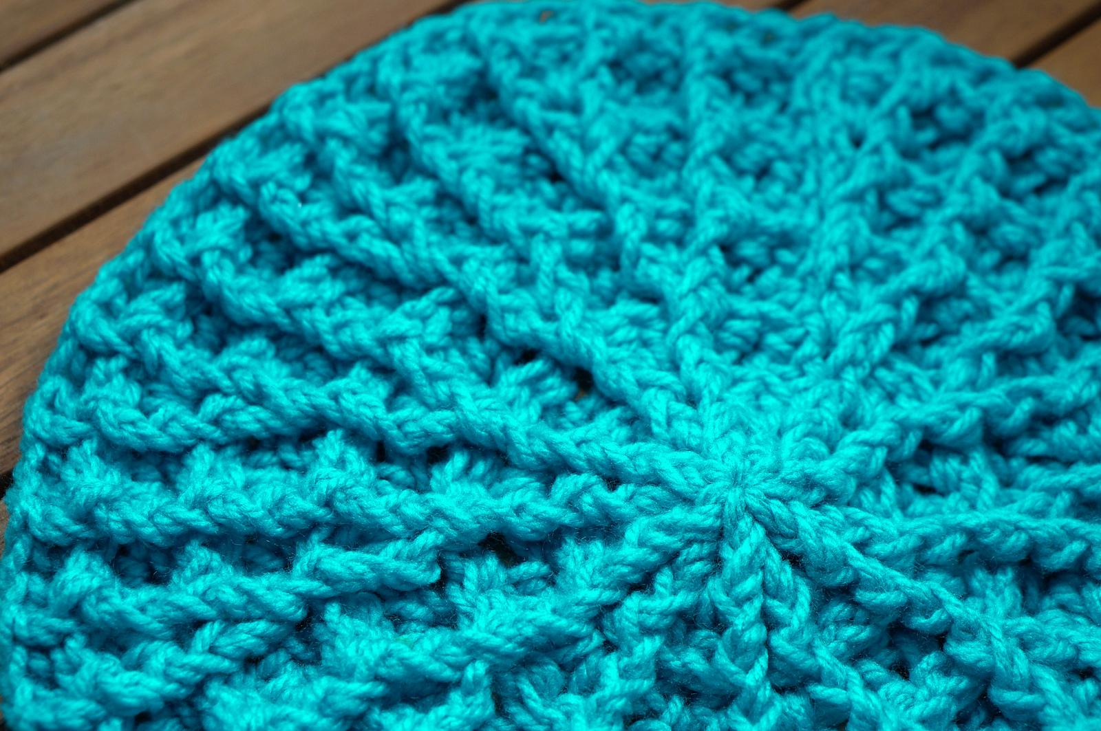 Waffle stitch circle