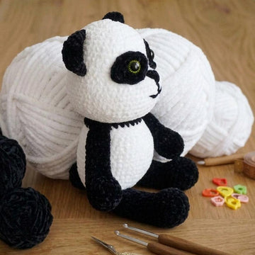 Crochet pattern for the cute panda Kuma