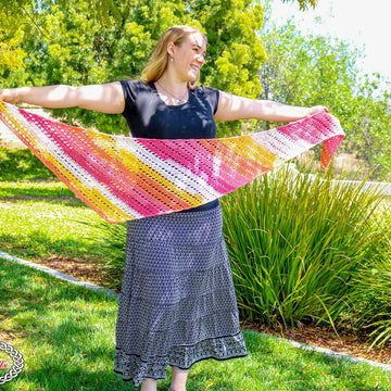 Sunset Boomerang Scarf
