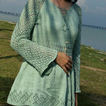 Lace Sleeves Sweater