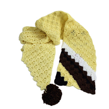 Yellow Brown Scarf C2C