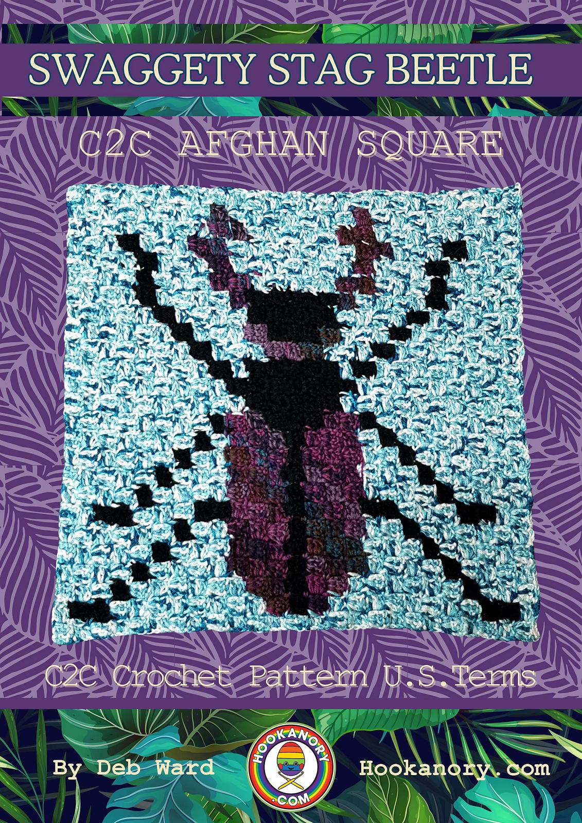 Swaggety Stag Beetle C2C Square