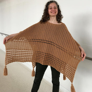 Crochet Poncho Pattern: Sew Easy Two-Rectangle Poncho