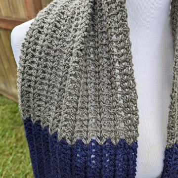 Wide Colorblock Scarf