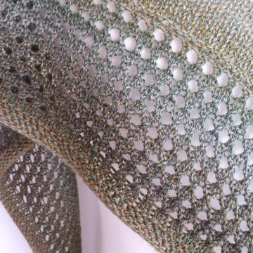Beginners sock yarn shawl