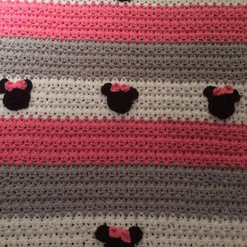 Chunky Minnie Mouse Afghan