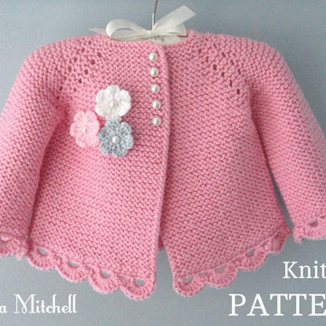 Knitting PATTERN Baby Cardigan Chloe