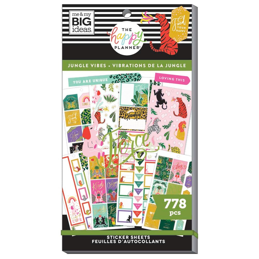 The Happy Planner Jungle Vibes 30 Sheet Sticker Pad