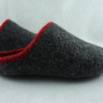 Men's Scuff Felted Slippers Knit Pattern