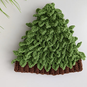 Christmas Tree Baby Hat crochet pattern