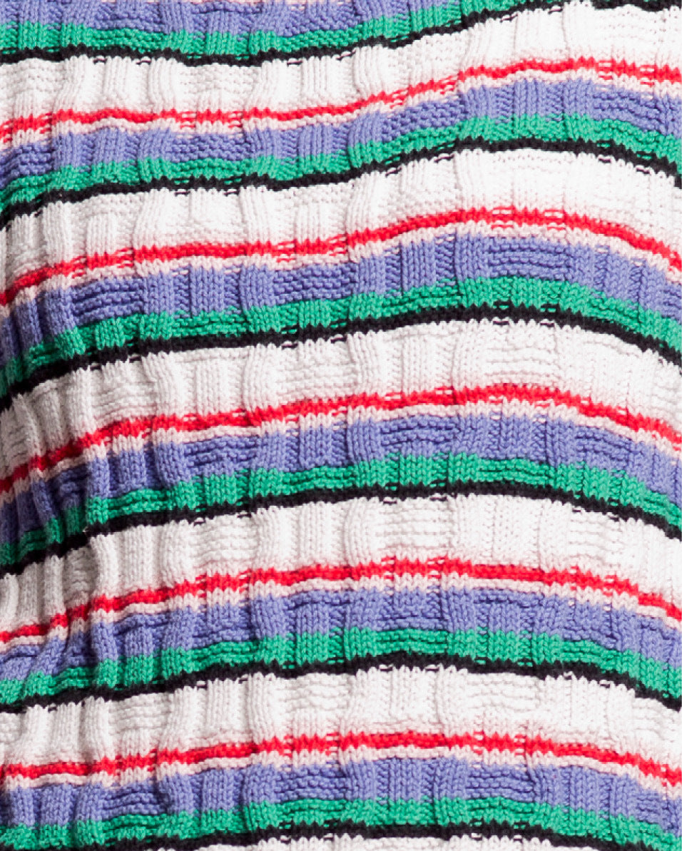 Riley Wave Jumper - Knitting Pattern For Women in MillaMia Naturally Soft Cotton by MillaMia