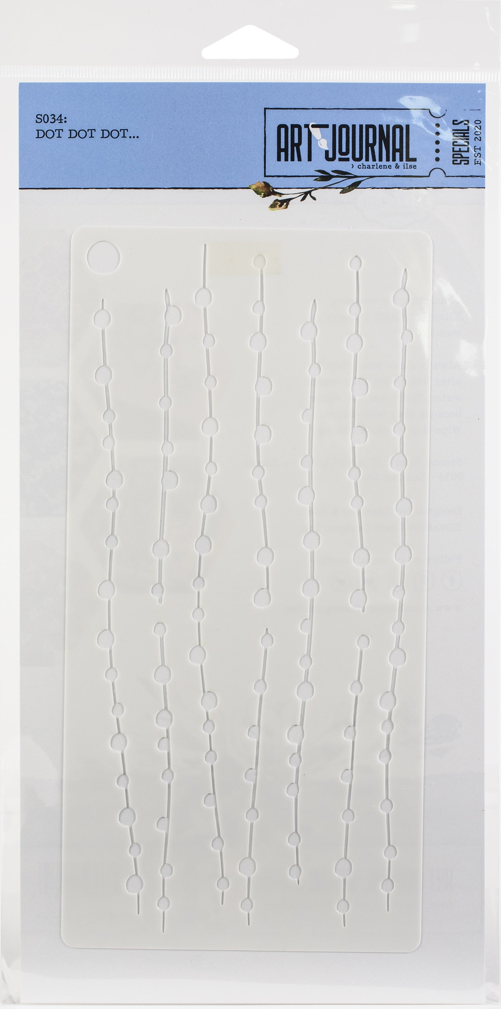 Elizabeth Craft Designs Elizabeth Craft Stencil 4.3"X8.7" - Dot Dot Dot-Art Journal
