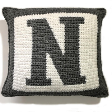 Letter Bold N Pillow