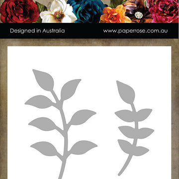 Paper Rose Dies - Small Leafy Branches