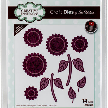 Creative Expressions Craft Dies By Sue Wilson - Finishing Touches-Sunflower Bouquet