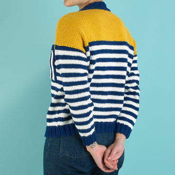 Beach Breeze Pullover - Free Knitting Pattern in Paintbox Yarns Wool Mix Aran
