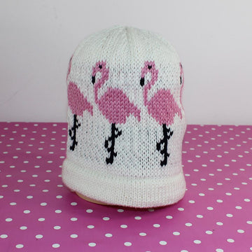 Flamingo Ski Beanie Hat CIRCULAR