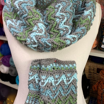 Fawn River Cowl and Mittens