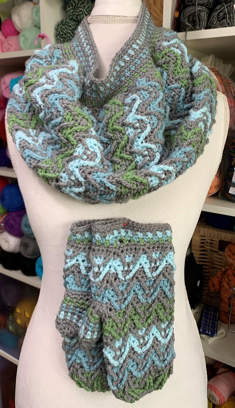 Fawn River Cowl and Mittens