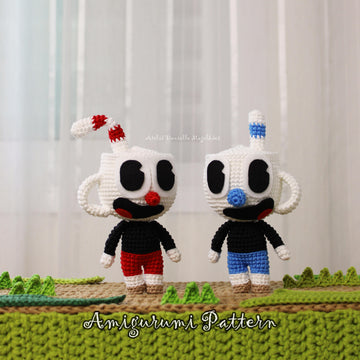 Cuphead and Mugman amigurumi pattern