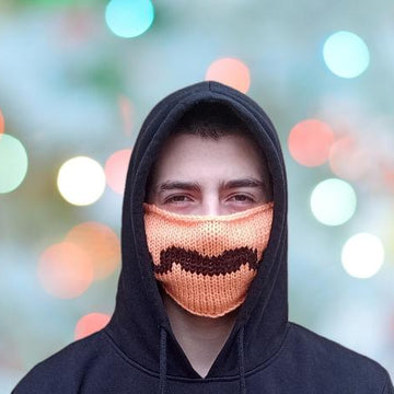 Mustache face mask