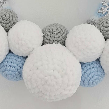 Crochet Christmas Wreath Pattern - Blizzard