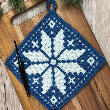 Poinsettia Dishcloth