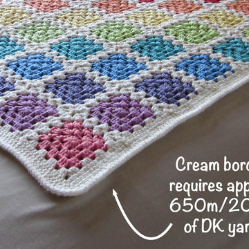 Granny rainbow baby blanket