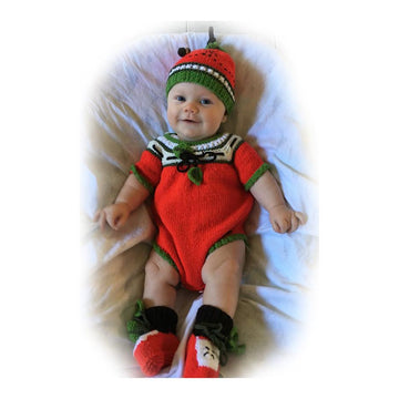 "Apple of Our Eye"  Baby Onsie / Romper Set