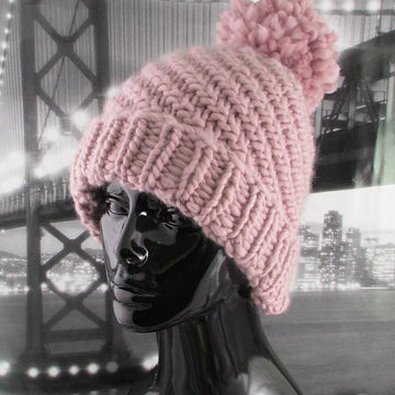 Superfast Swirl Bobble Beanie Hat Circular