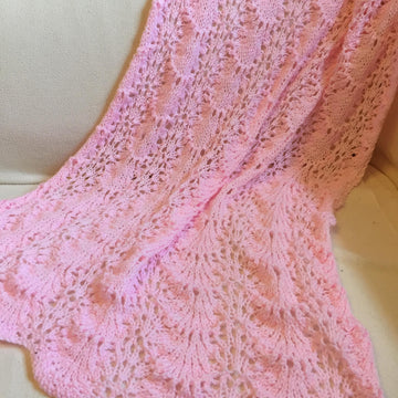 Shells & Lace Baby Blanket