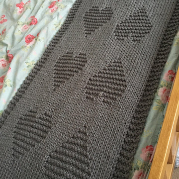 Heart Bed Runner Blanket