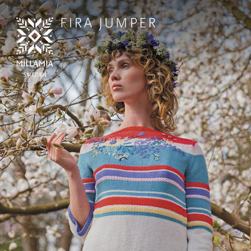 Fira Jumper - Jumper Knitting Pattern For Women in MillaMia Naturally Soft Cotton by MillaMia