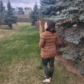 Izma Cardigan Crochet PATTERN with Colorwork Motifs, Two Video Tutorials Included, UK terms