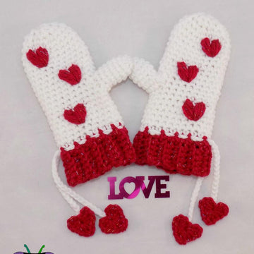 Puffy Heart Mittens