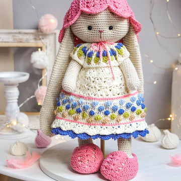 Crochet Doll Clothes Pattern - Outfit SUNFLOWER for large toys