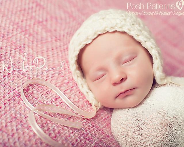 Easy Bulky Bonnet Crochet Pattern 328