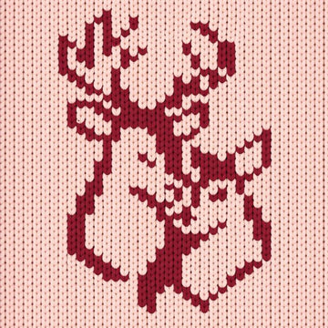 Chunky Deers Blanket Knitting Pattern: Easy DIY Finger Knit (PDF)