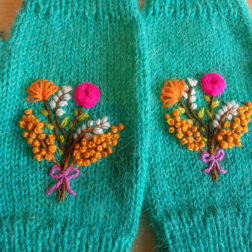 Wildflowers Mittens Gloves