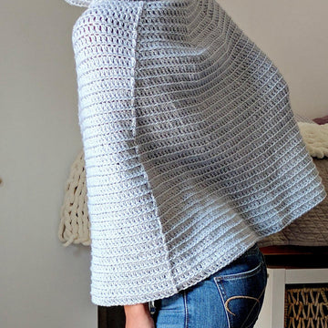 Cowl Neck Crochet Capelet