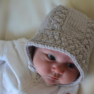 Cable Baby Bonnet