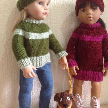Dolls dress and puppy dog