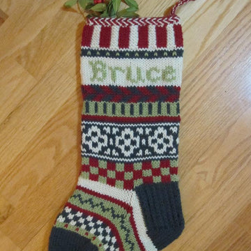 Cross & Leaf Stocking