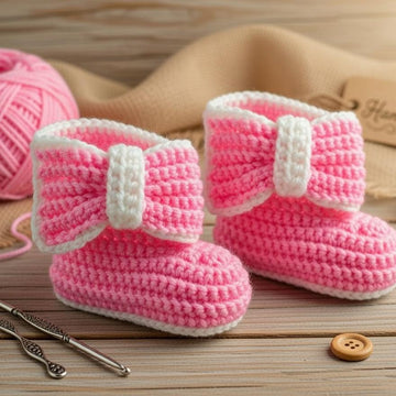 Crochet Baby Booties Pattern | Easy Converse Style Shoes PDF + Video Tutorial | Handmade Newborn Gift