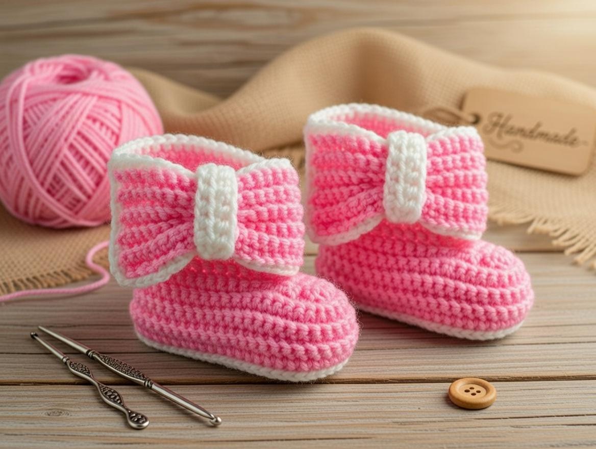 Crochet Baby Booties Pattern | Easy Converse Style Shoes PDF + Video Tutorial | Handmade Newborn Gift