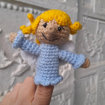 Angel finger puppet