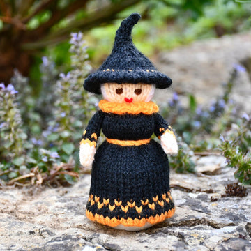 Judy the Witch Egg Cosy Knitting Pattern - Doll Knitting Pattern