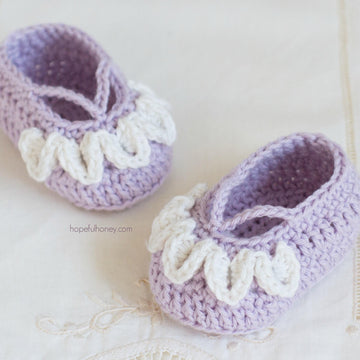 Sugar Plum Fairy Baby Booties